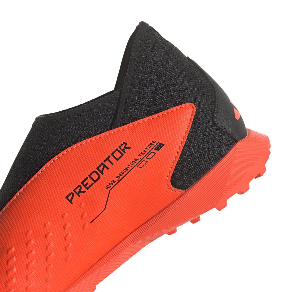 2026 New Arrival adidas Predator Accuracy.3 Laceless TF Turf Youth Soccer Cleats - Solar Orange/Black wholesalehk.shop