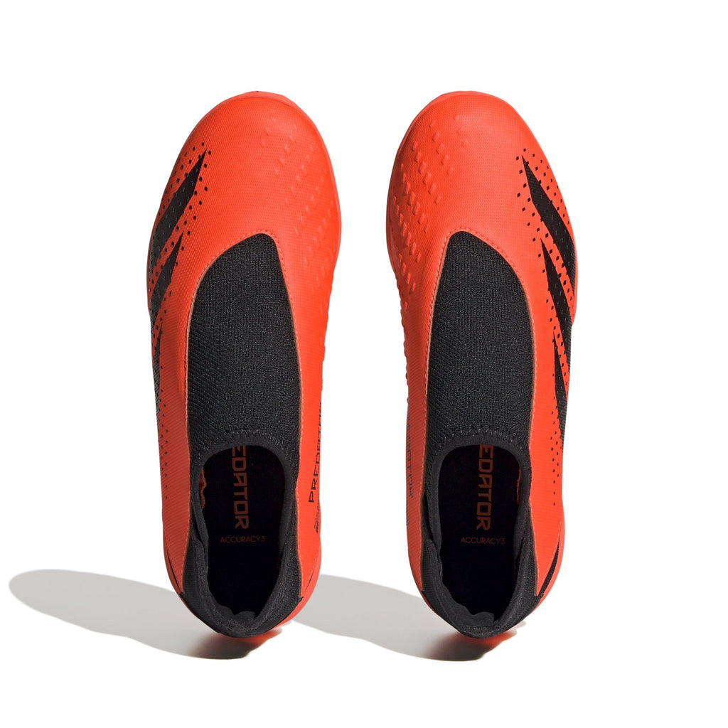 2026 New Arrival adidas Predator Accuracy.3 Laceless TF Turf Youth Soccer Cleats - Solar Orange/Black wholesalehk.shop