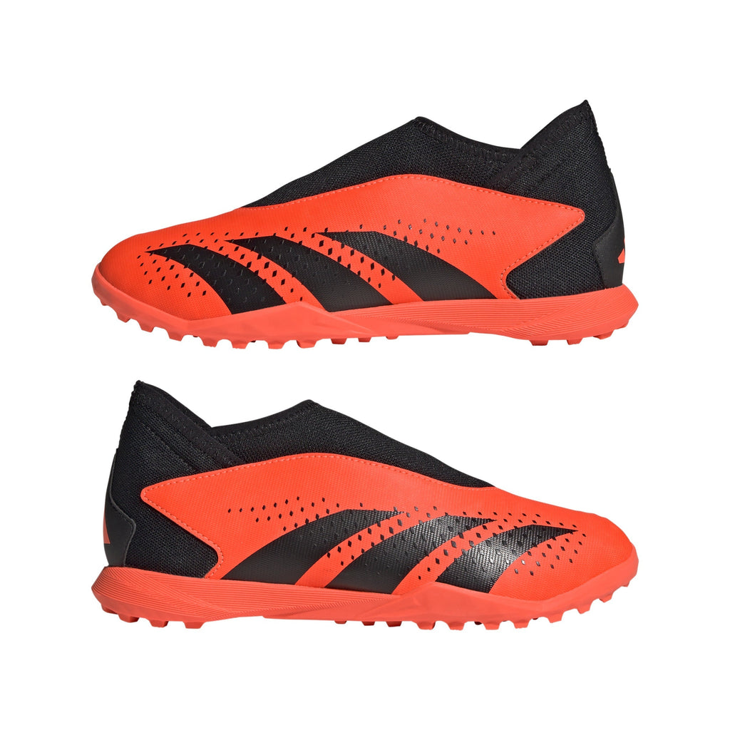2026 New Arrival adidas Predator Accuracy.3 Laceless TF Turf Youth Soccer Cleats - Solar Orange/Black wholesalehk.shop