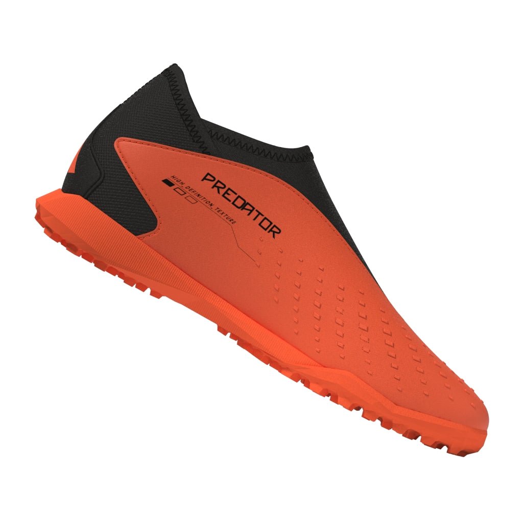 2026 New Arrival adidas Predator Accuracy.3 Laceless TF Turf Youth Soccer Cleats - Solar Orange/Black wholesalehk.shop