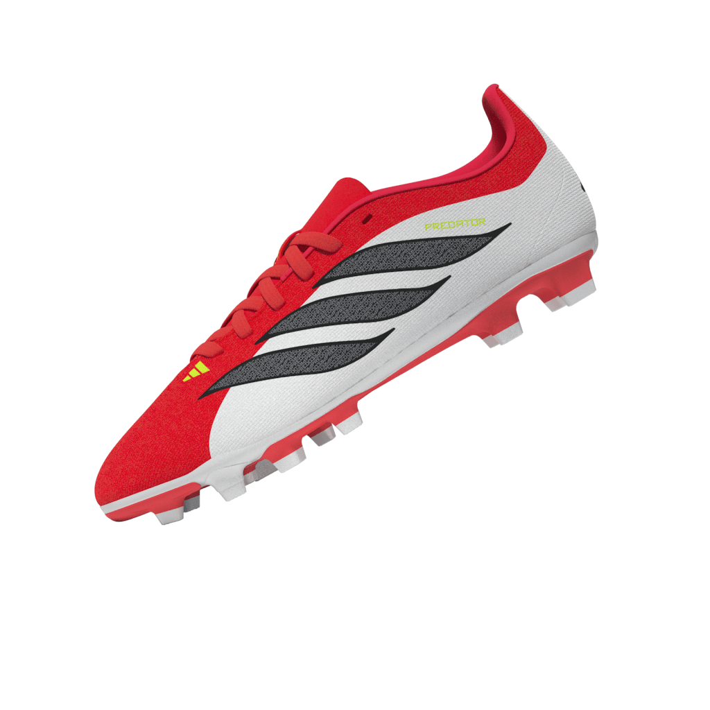 2026 New Arrival adidas Predator Club FG/MG Firm Ground/Multi Ground Youth Soccer Cleats - Red/Black/White wholesalehk.shop