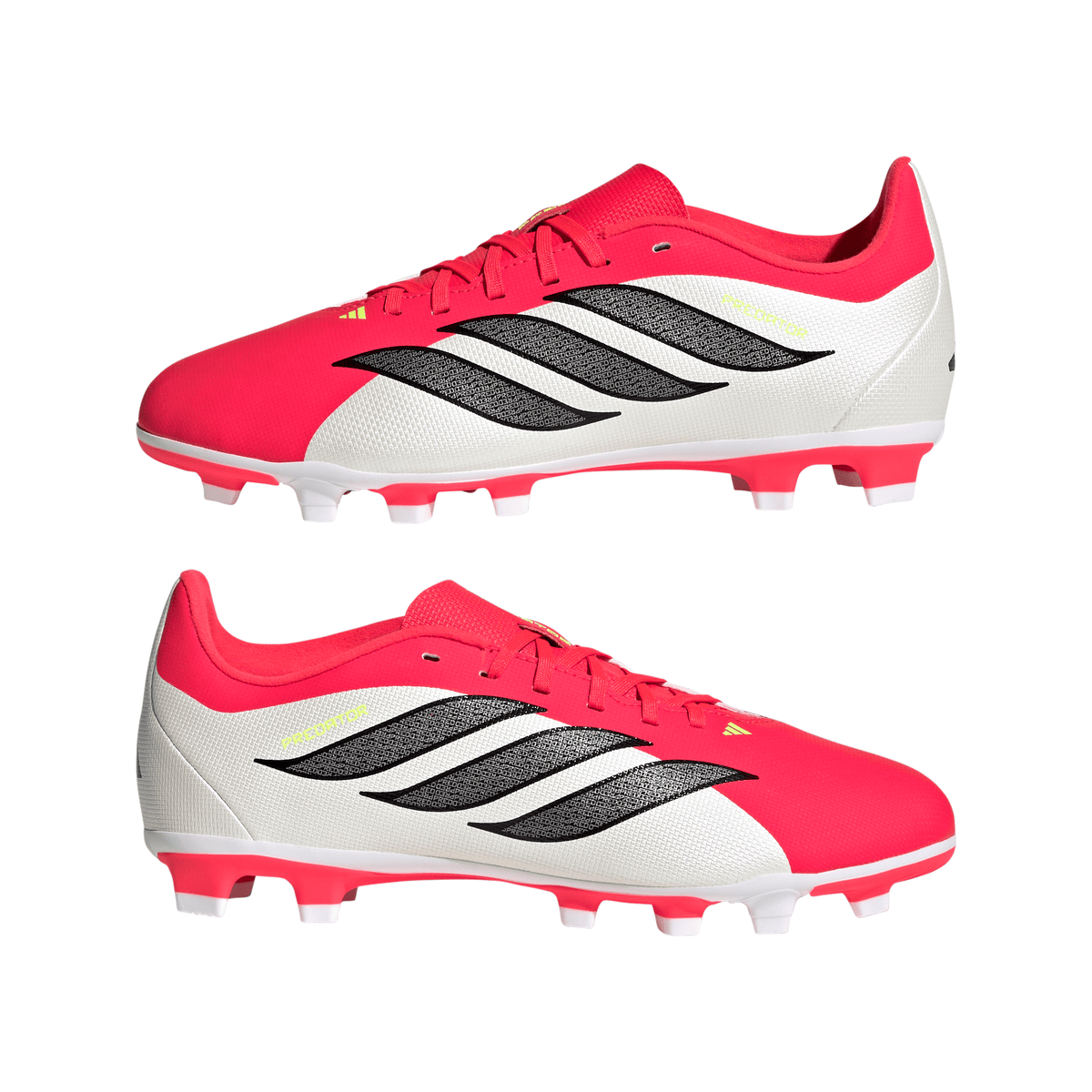 2026 New Arrival adidas Predator Club FG/MG Firm Ground/Multi Ground Youth Soccer Cleats - Red/Black/White wholesalehk.shop