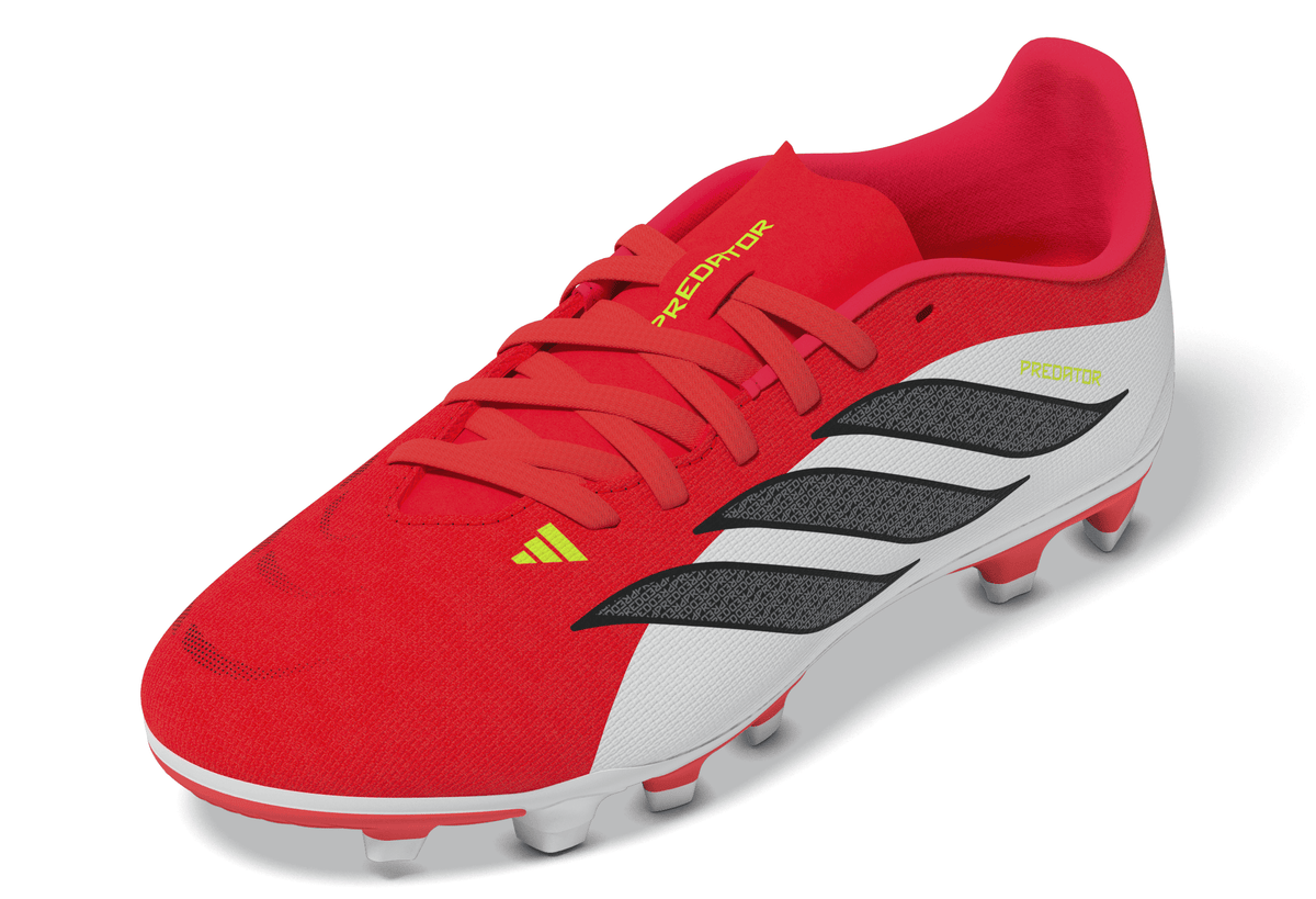 2026 New Arrival adidas Predator Club FG/MG Firm Ground/Multi Ground Youth Soccer Cleats - Red/Black/White wholesalehk.shop
