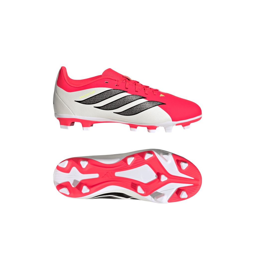 2026 New Arrival adidas Predator Club FG/MG Firm Ground/Multi Ground Youth Soccer Cleats - Red/Black/White wholesalehk.shop