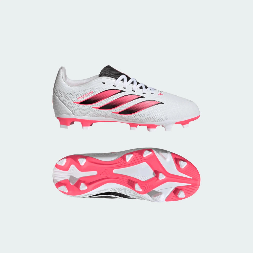 2026 New Arrival adidas Predator Club Firm Ground/ Multi Ground Youth Soccer Cleats - White/Black wholesalehk.shop
