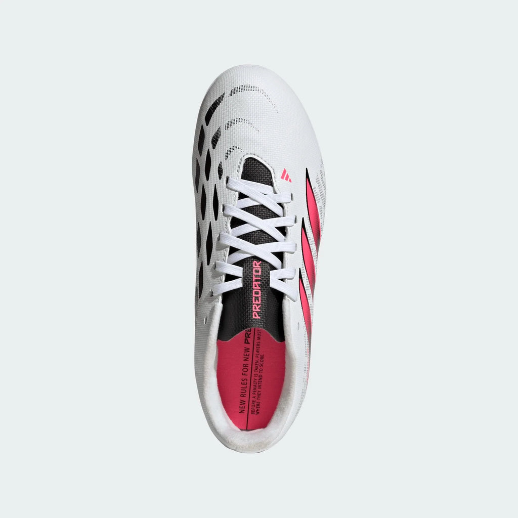 2026 New Arrival adidas Predator Club Firm Ground/ Multi Ground Youth Soccer Cleats - White/Black wholesalehk.shop