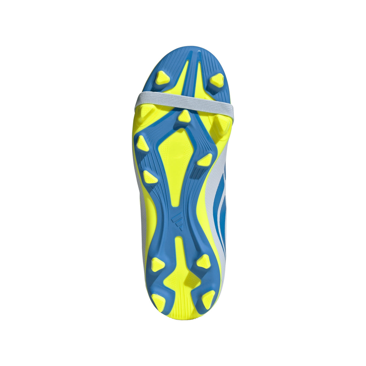 2026 New Arrival adidas Predator Club Fold-Over Tongue Elastic Laces FG/MG Firm Ground/Multi Ground Youth Soccer Cleats - Sky/Blue/Yellow wholesalehk.shop