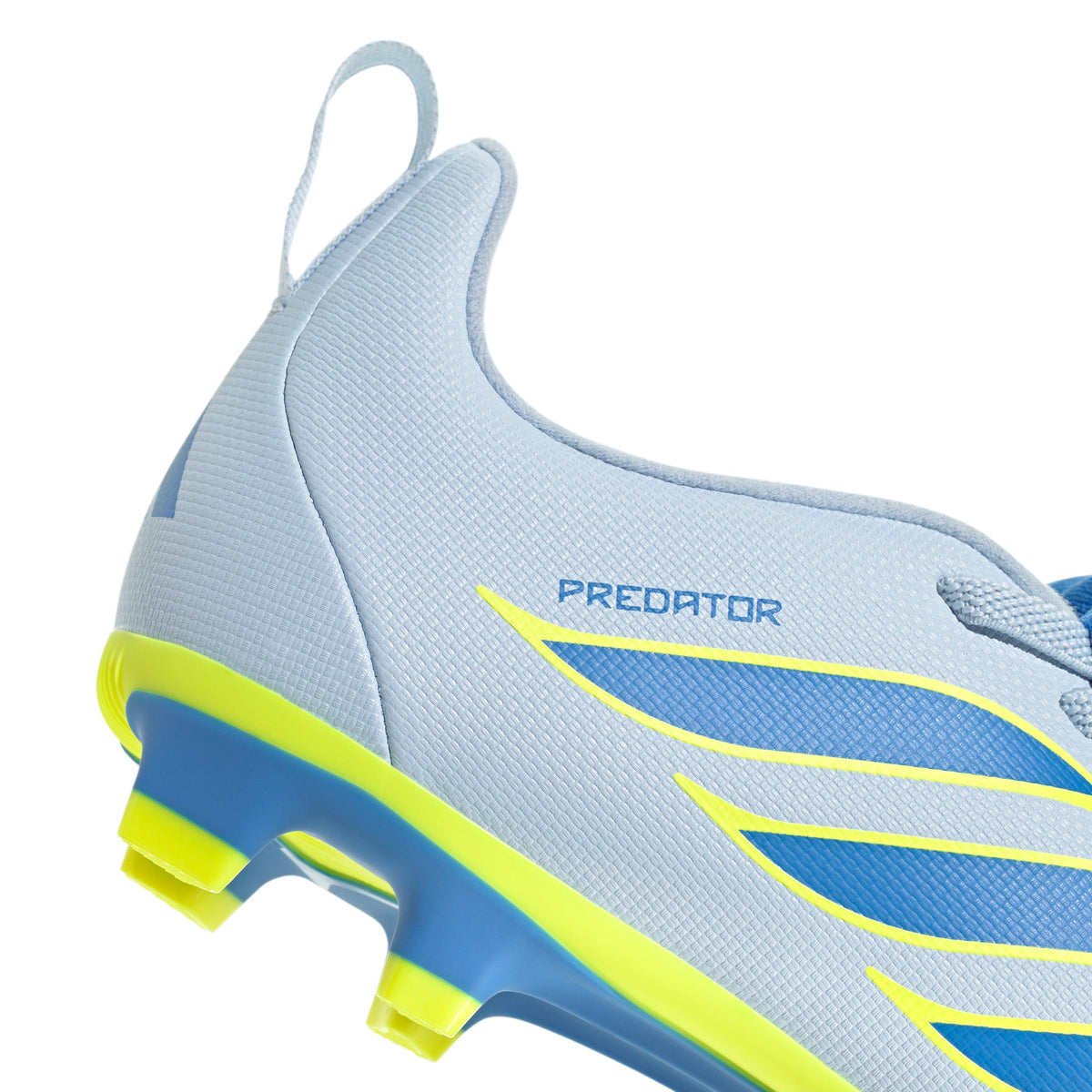 2026 New Arrival adidas Predator Club Fold-Over Tongue Elastic Laces FG/MG Firm Ground/Multi Ground Youth Soccer Cleats - Sky/Blue/Yellow wholesalehk.shop