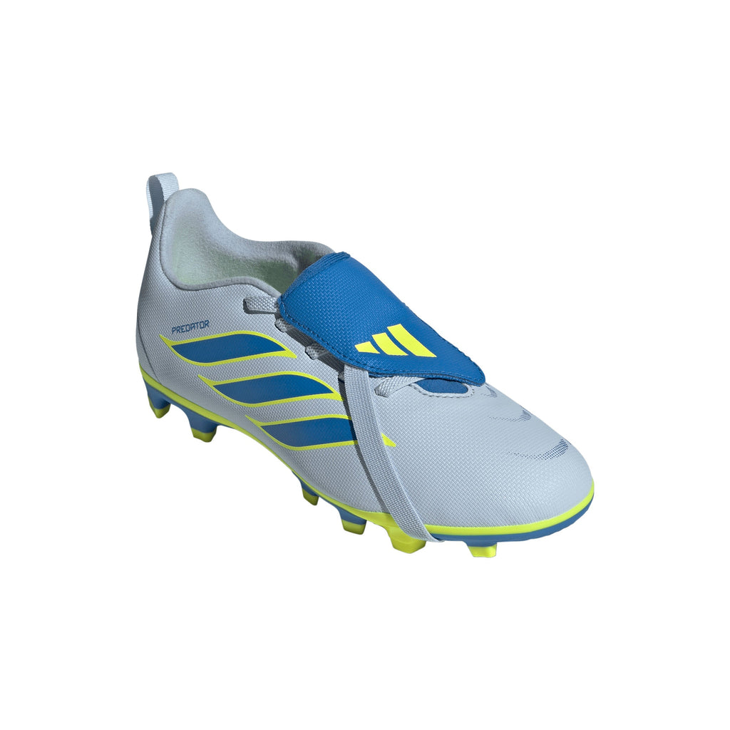 2026 New Arrival adidas Predator Club Fold-Over Tongue Elastic Laces FG/MG Firm Ground/Multi Ground Youth Soccer Cleats - Sky/Blue/Yellow wholesalehk.shop