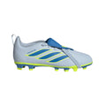 2026 New Arrival adidas Predator Club Fold-Over Tongue Elastic Laces FG/MG Firm Ground/Multi Ground Youth Soccer Cleats - Sky/Blue/Yellow wholesalehk.shop