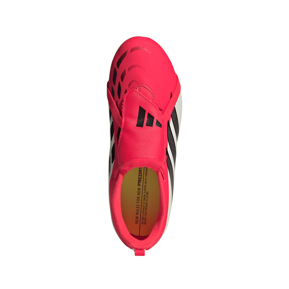 2026 New Arrival adidas Predator Club Fold-Over Tongue Elastic Laces FG/MG Youth Soccer Cleats - Red/Black/White wholesalehk.shop