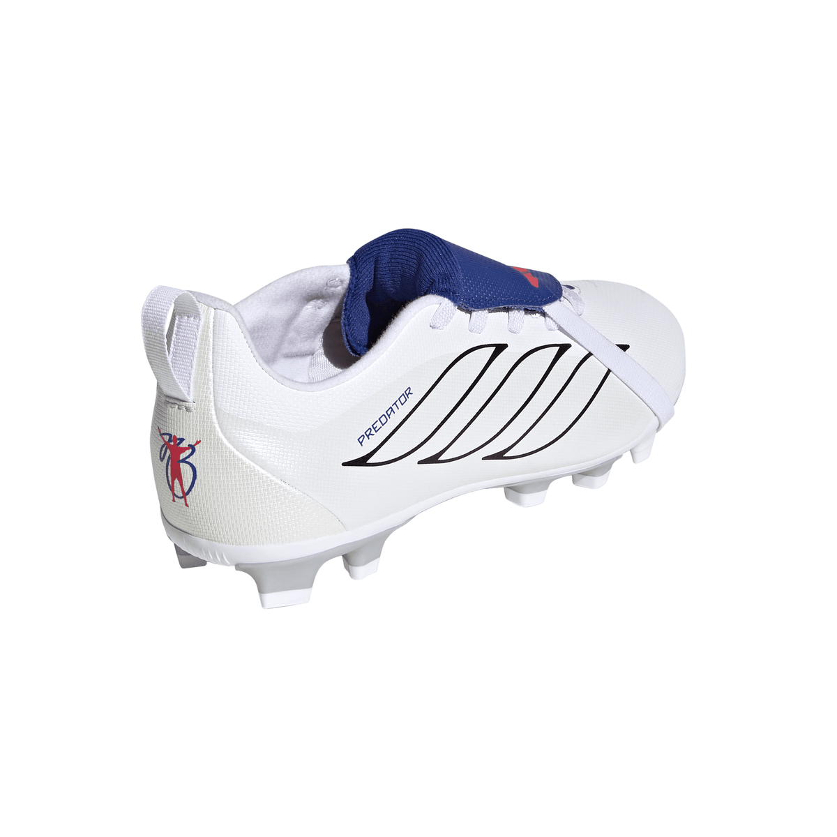 2026 New Arrival adidas Predator Club Fold-Over Tongue Elastic Laces Firm Ground/Multi Ground Youth Soccer Cleats - White wholesalehk.shop