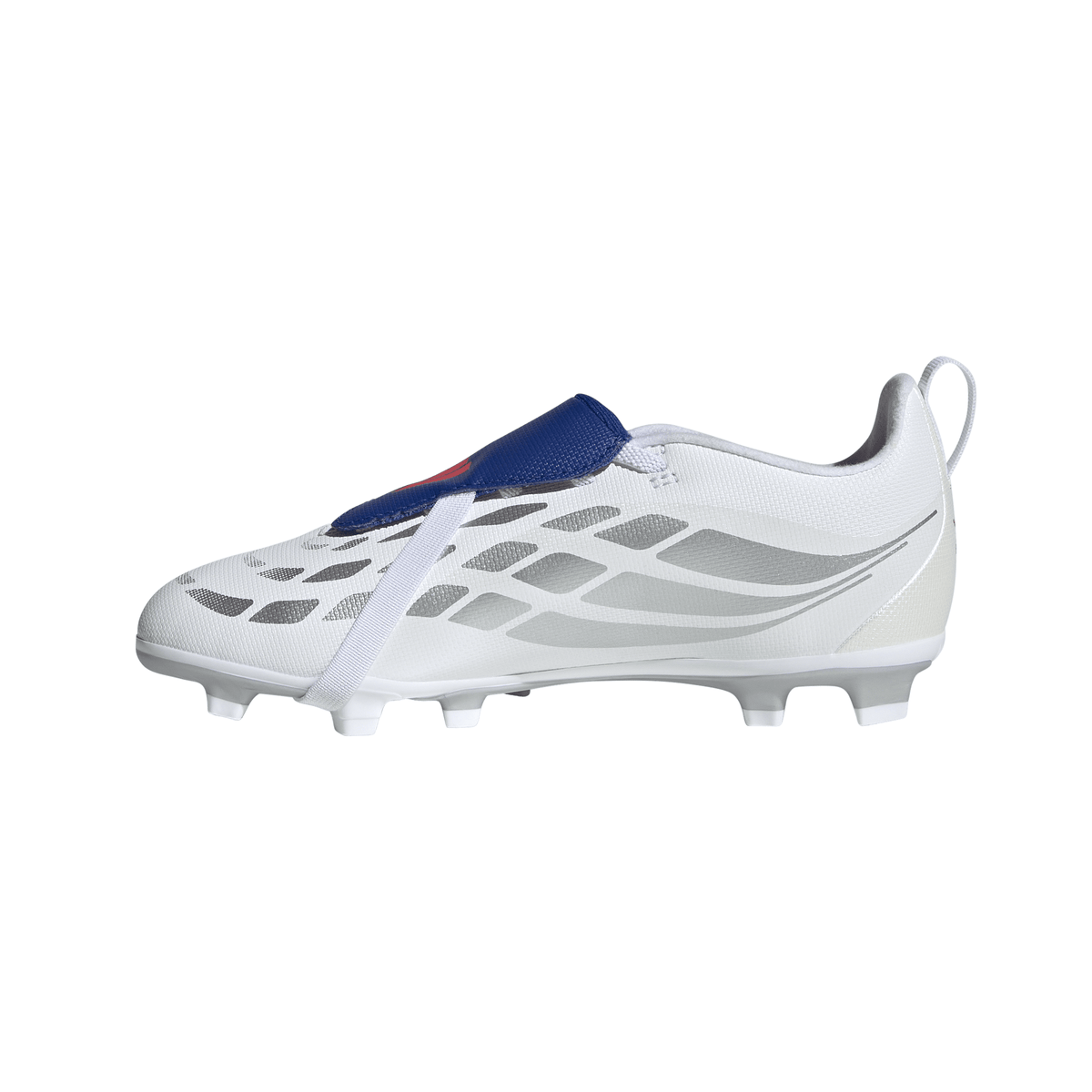 2026 New Arrival adidas Predator Club Fold-Over Tongue Elastic Laces Firm Ground/Multi Ground Youth Soccer Cleats - White wholesalehk.shop