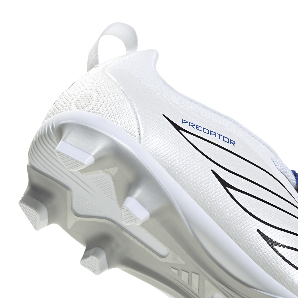 2026 New Arrival adidas Predator Club Fold-Over Tongue Elastic Laces Firm Ground/Multi Ground Youth Soccer Cleats - White wholesalehk.shop