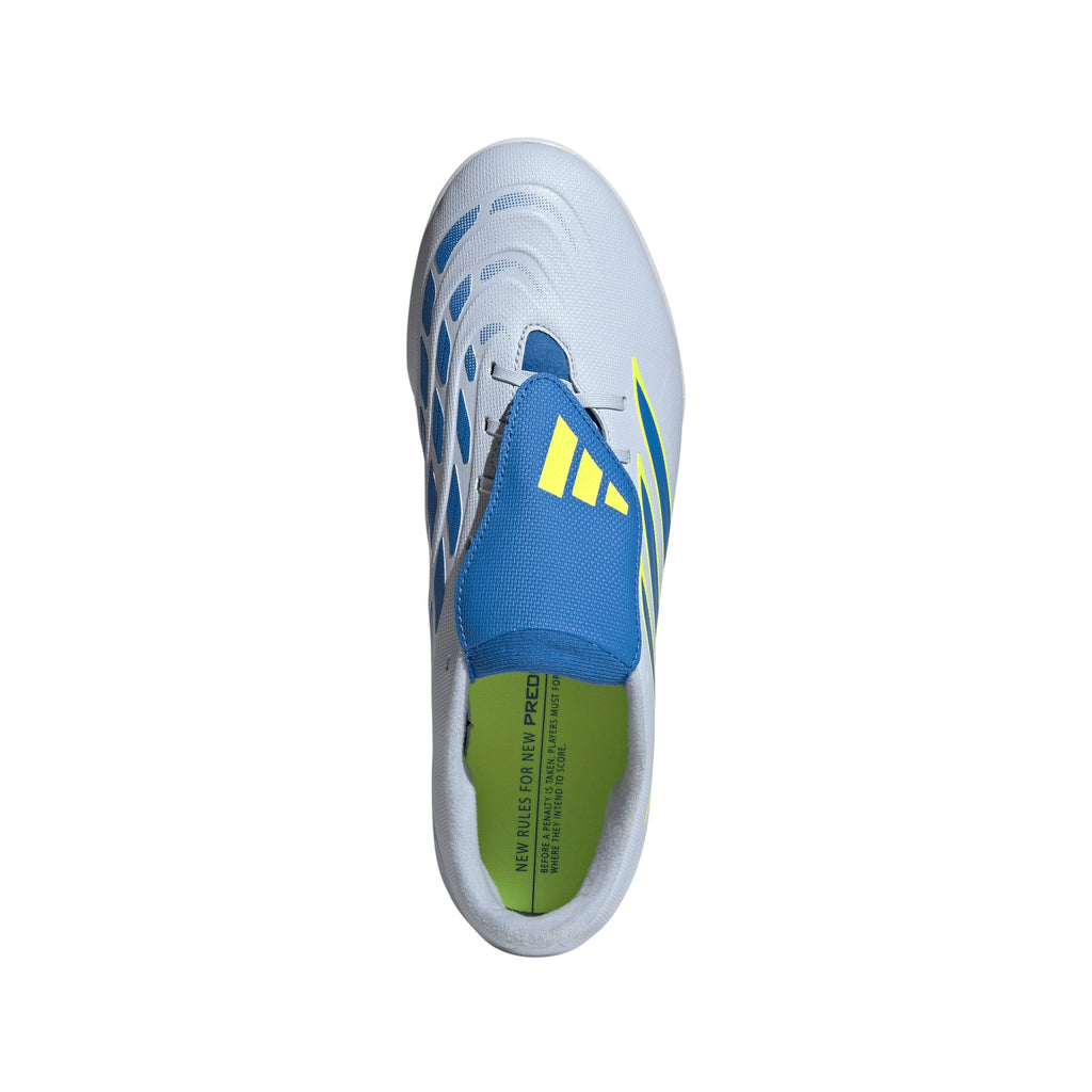 2026 New Arrival adidas Predator Club Fold-Over Tongue TF Turf Men's Soccer Cleats - Sky/Blue/Yellow wholesalehk.shop
