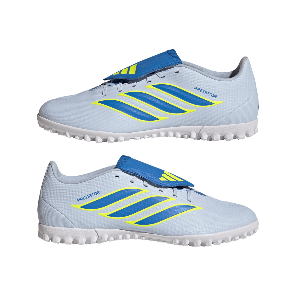 2026 New Arrival adidas Predator Club Fold-Over Tongue TF Turf Men's Soccer Cleats - Sky/Blue/Yellow wholesalehk.shop