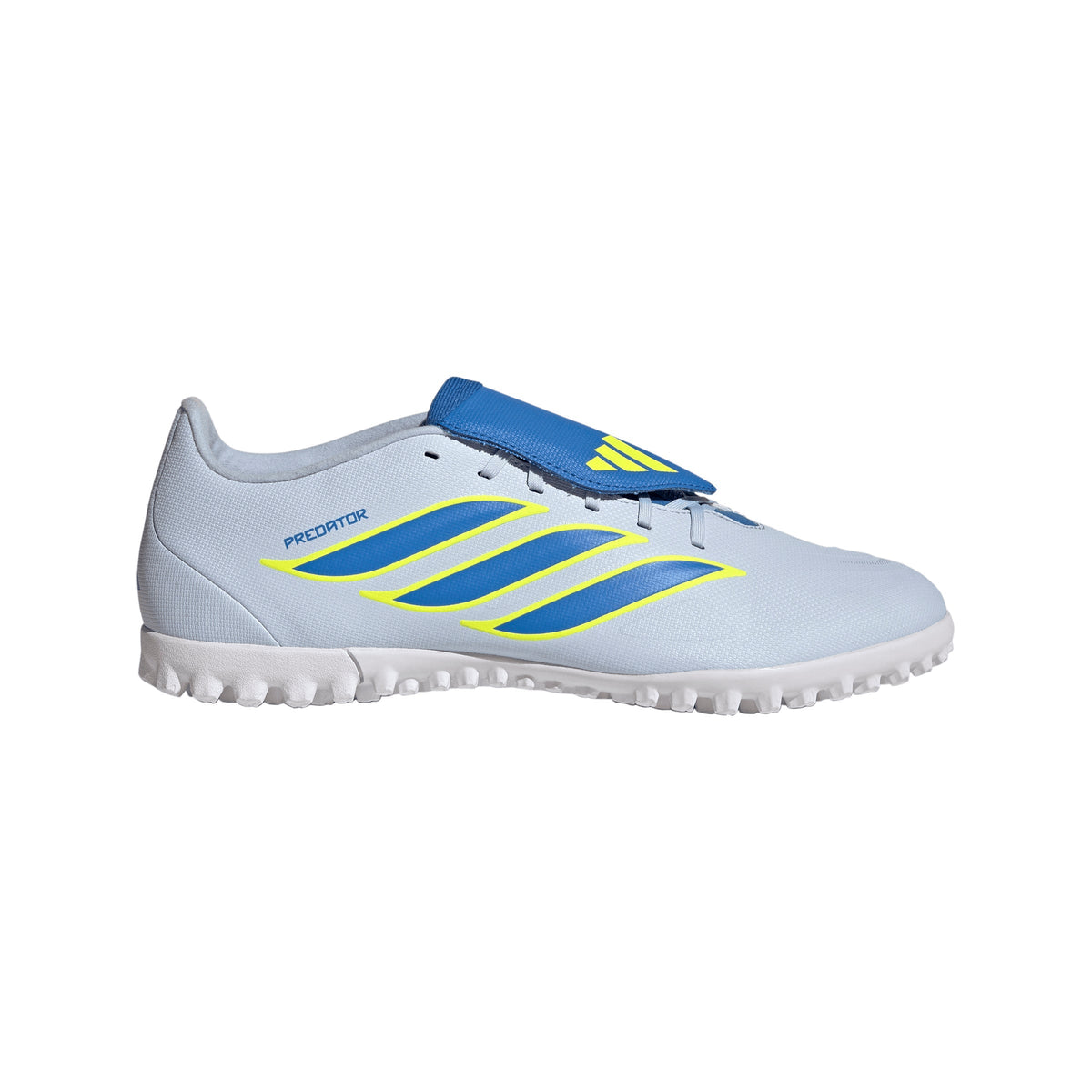 2026 New Arrival adidas Predator Club Fold-Over Tongue TF Turf Men's Soccer Cleats - Sky/Blue/Yellow wholesalehk.shop