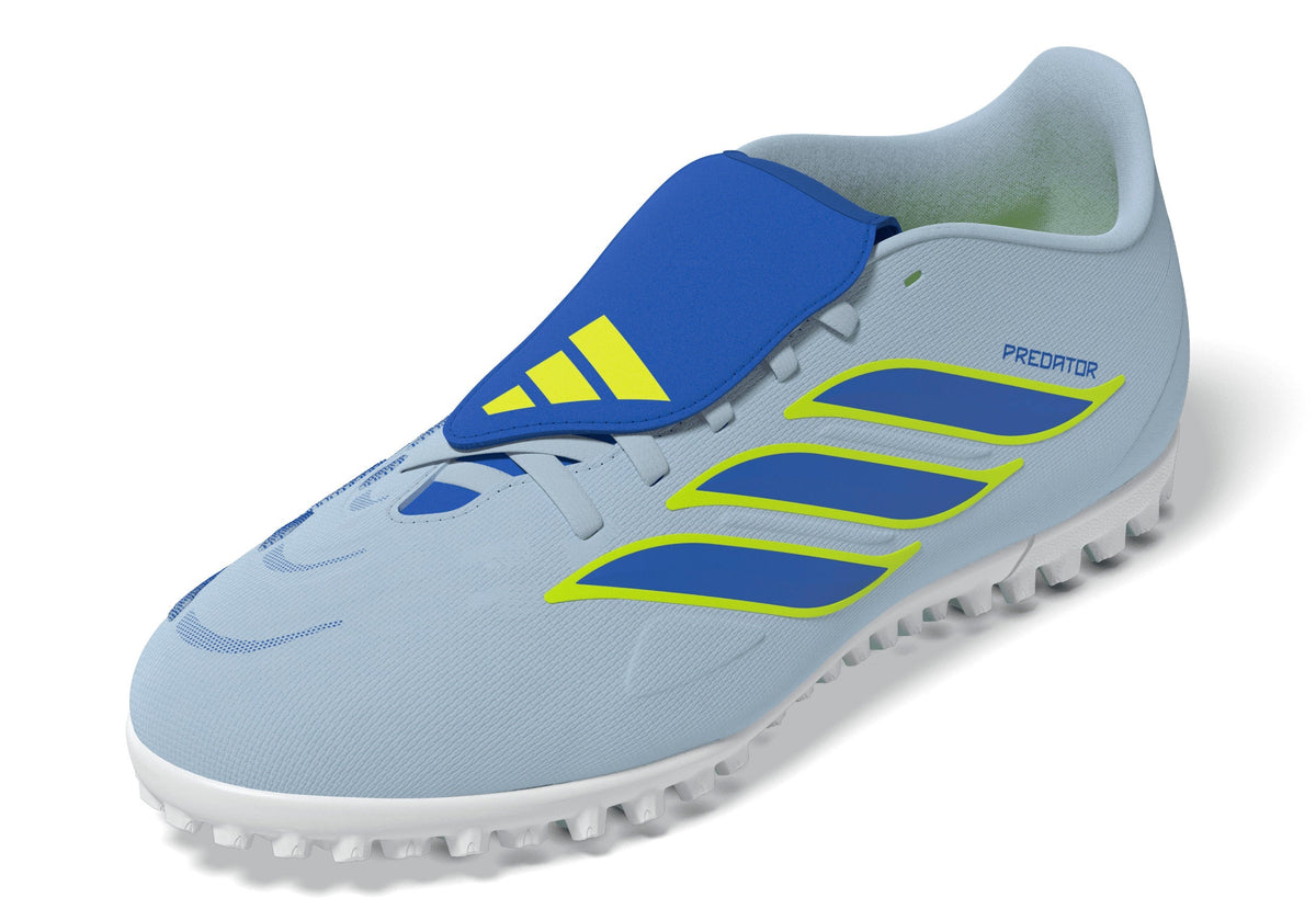 2026 New Arrival adidas Predator Club Fold-Over Tongue TF Turf Men's Soccer Cleats - Sky/Blue/Yellow wholesalehk.shop