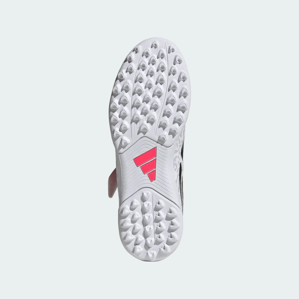 2026 New Arrival adidas Predator Club Hook & Loop Turf Youth Soccer Cleats - White/Black wholesalehk.shop