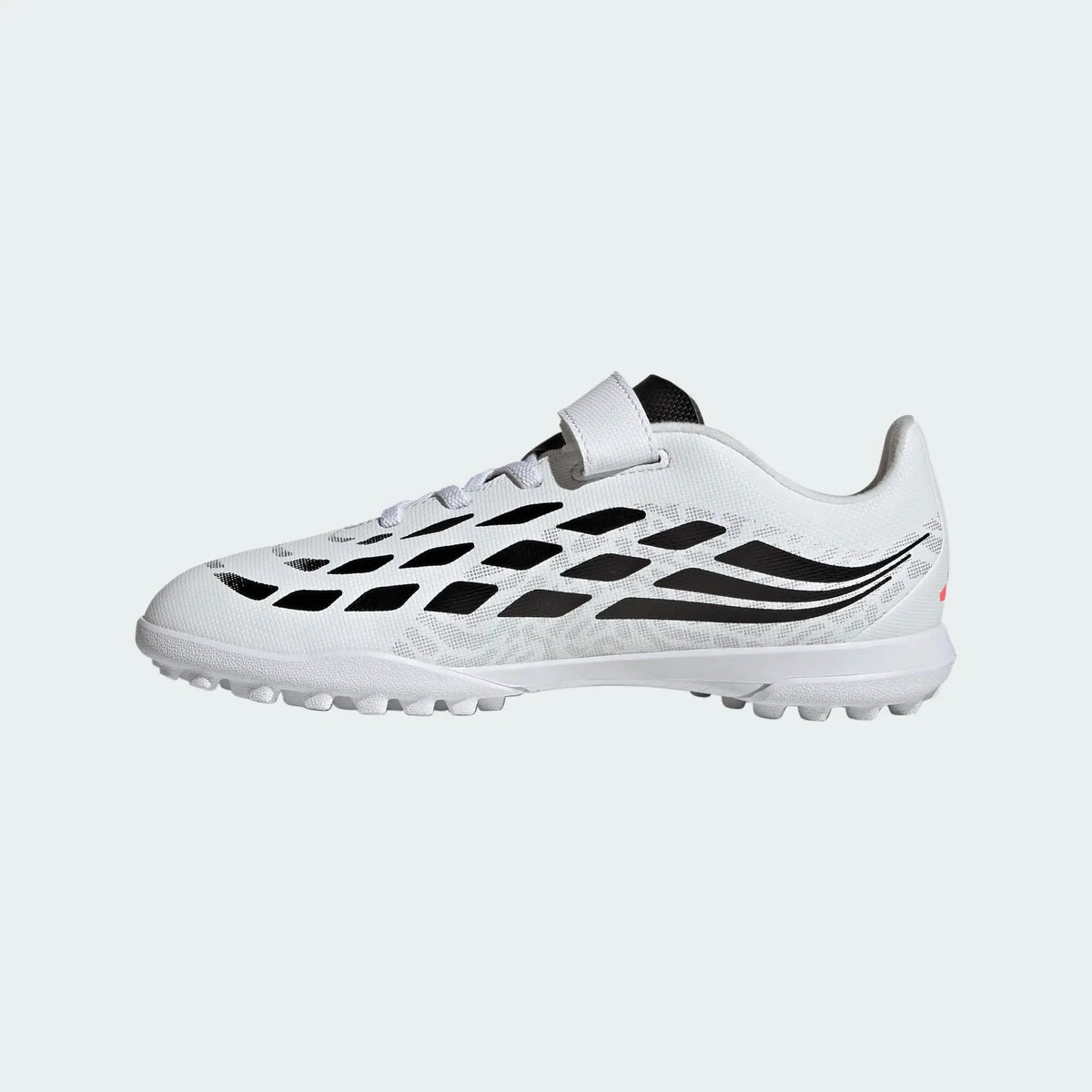 2026 New Arrival adidas Predator Club Hook & Loop Turf Youth Soccer Cleats - White/Black wholesalehk.shop