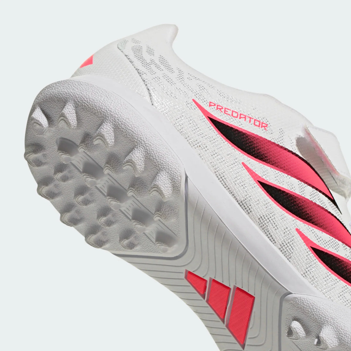 2026 New Arrival adidas Predator Club Hook & Loop Turf Youth Soccer Cleats - White/Black wholesalehk.shop