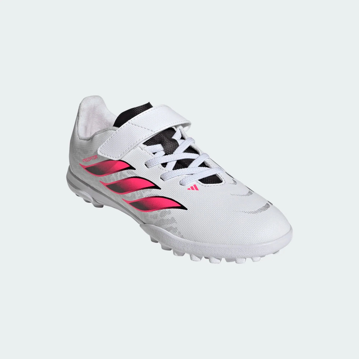 2026 New Arrival adidas Predator Club Hook & Loop Turf Youth Soccer Cleats - White/Black wholesalehk.shop