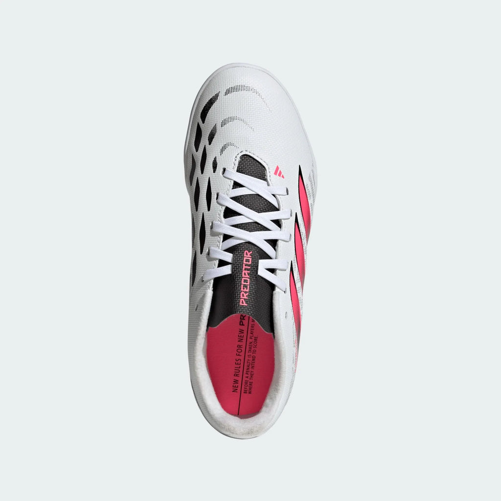 2026 New Arrival adidas Predator Club Sala Indoor Youth Soccer Shoes - White/Black wholesalehk.shop