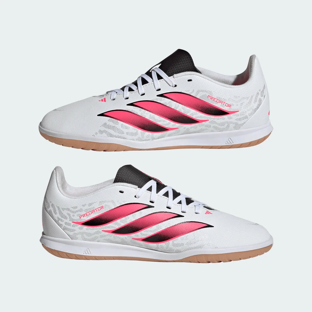 2026 New Arrival adidas Predator Club Sala Indoor Youth Soccer Shoes - White/Black wholesalehk.shop