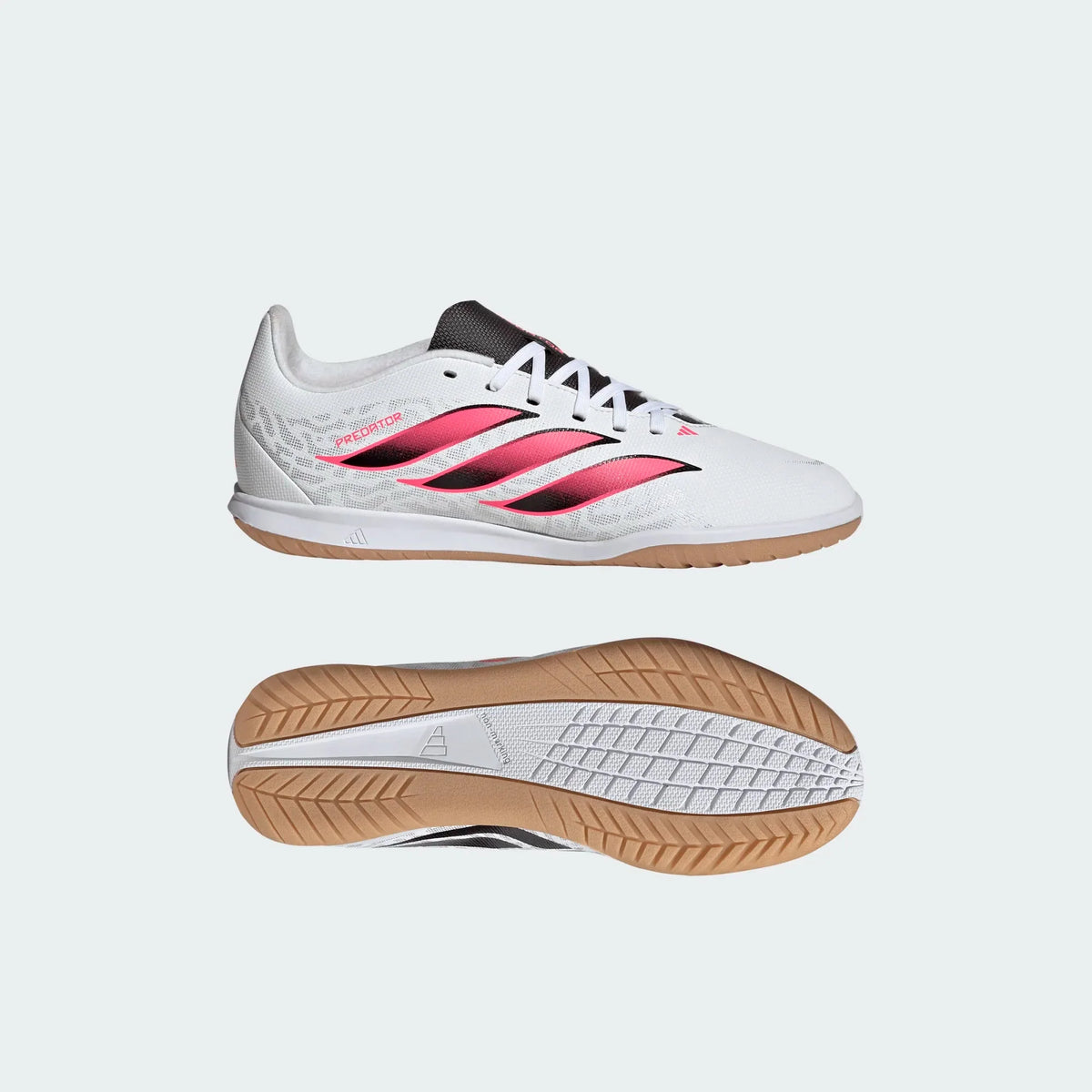 2026 New Arrival adidas Predator Club Sala Indoor Youth Soccer Shoes - White/Black wholesalehk.shop