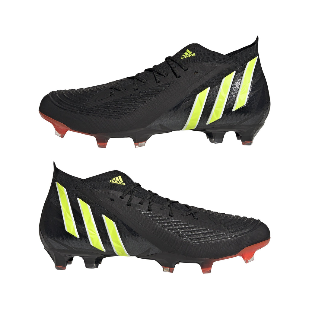 2026 New Arrival adidas Predator Edge.1 FG Firm Ground Boots Black/Solar Yellow/Solar Red wholesalehk.shop