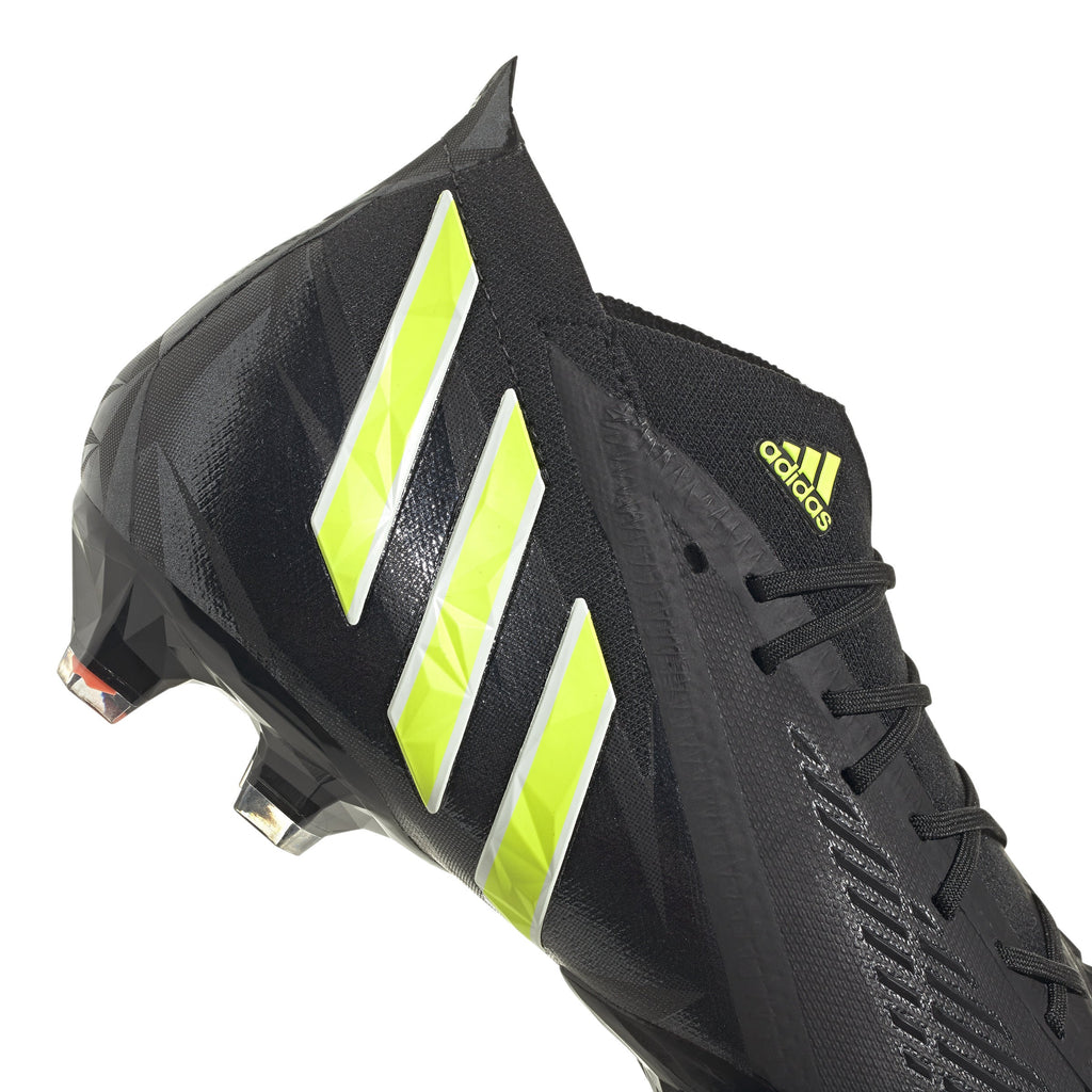 2026 New Arrival adidas Predator Edge.1 FG Firm Ground Boots Black/Solar Yellow/Solar Red wholesalehk.shop