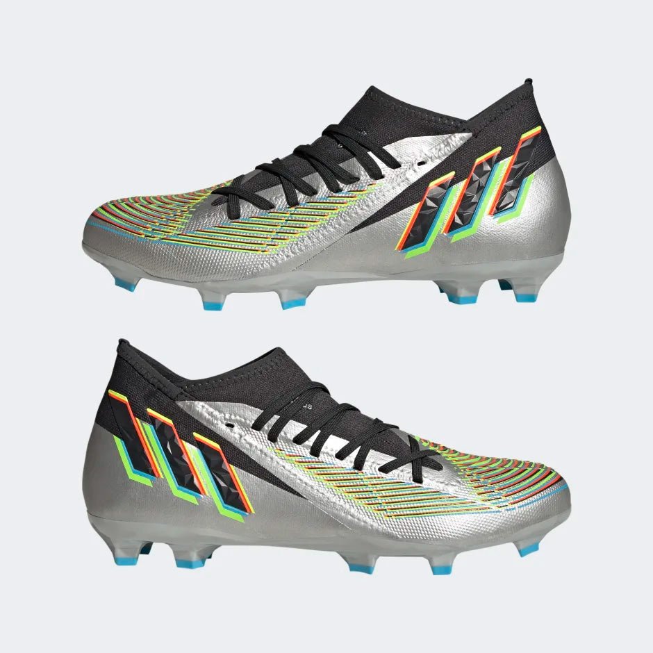 2026 New Arrival adidas Predator Edge.3 FG Firm Ground Soccer Cleats Silver/Black wholesalehk.shop