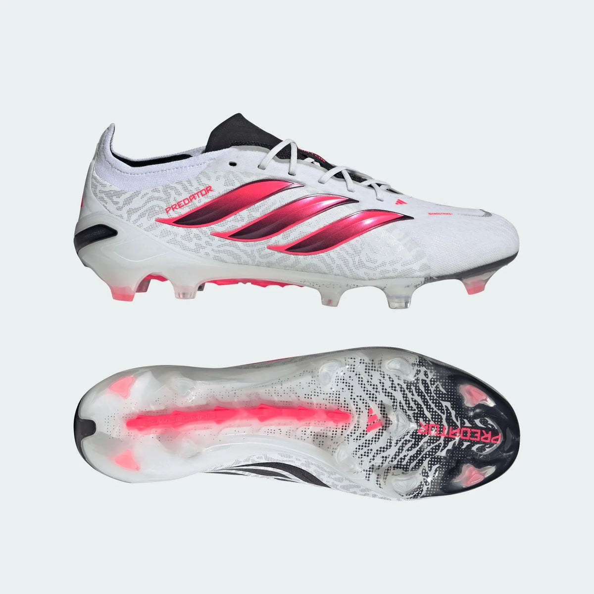 2026 New Arrival adidas Predator Elite Firm Ground Men's Soccer Cleats - White/Solar Turbo/Black wholesalehk.shop