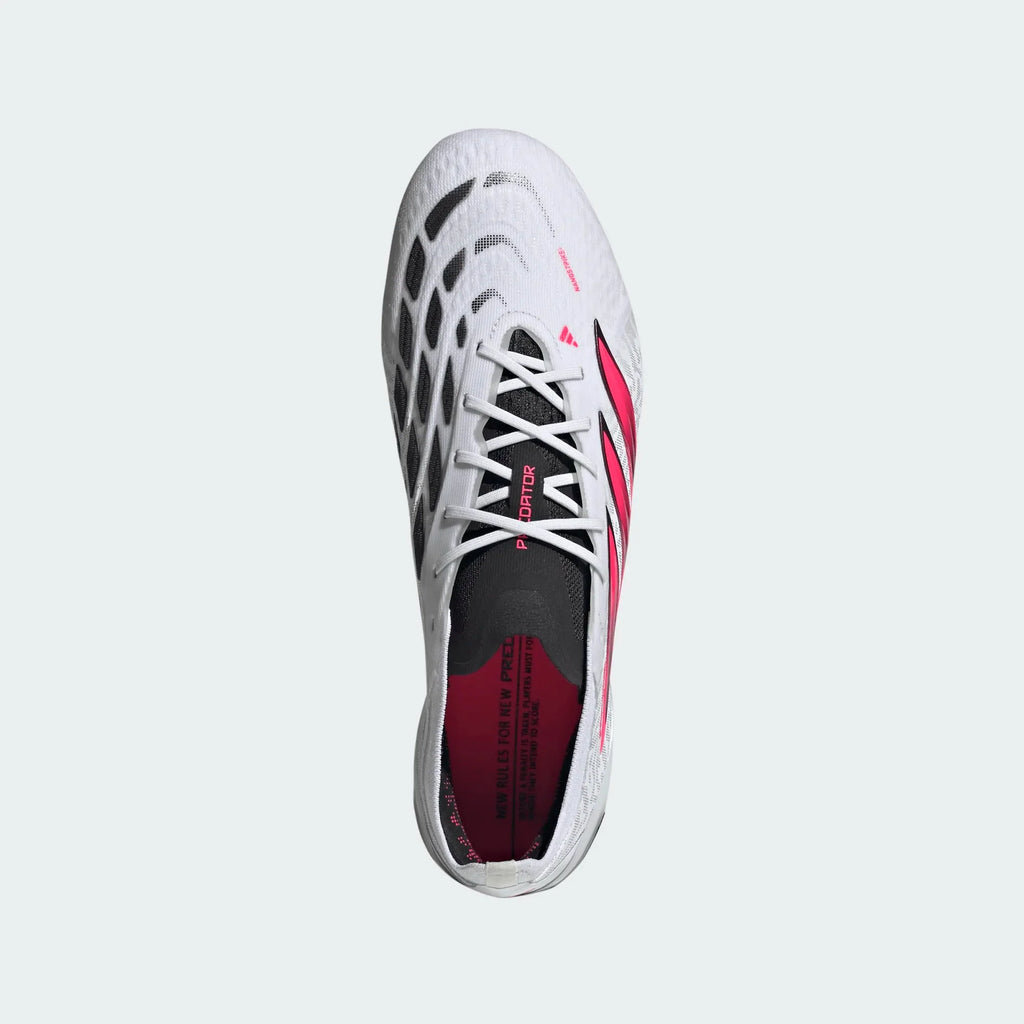 2026 New Arrival adidas Predator Elite Firm Ground Men's Soccer Cleats - White/Solar Turbo/Black wholesalehk.shop