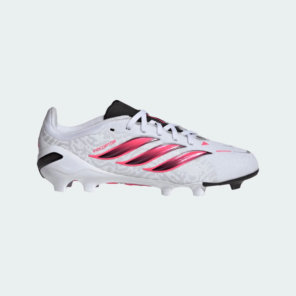 2026 New Arrival adidas Predator Elite Firm Ground Youth Soccer Cleats - White/Black wholesalehk.shop