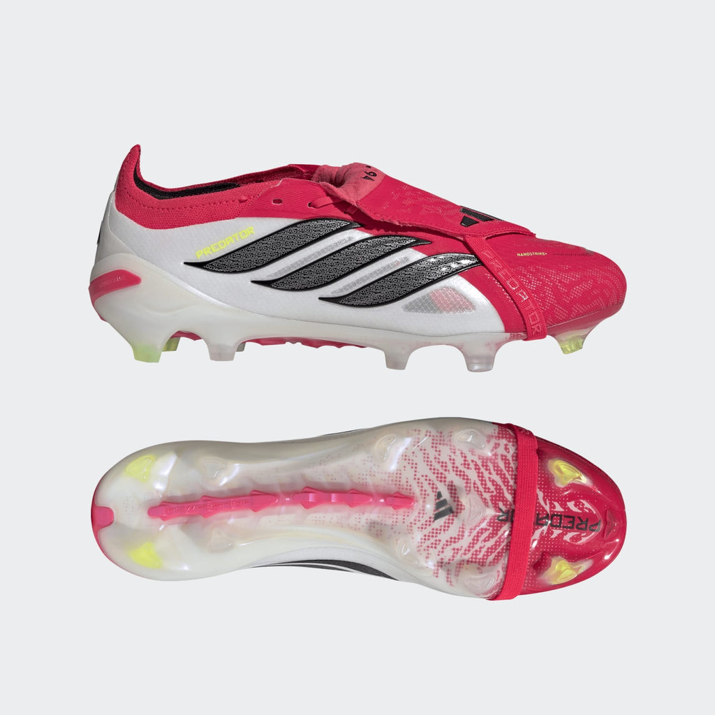 2026 New Arrival adidas Predator Elite Fold-Over Tongue FG Firm Ground Men's Soccer Cleats - Lucid Red/Black/White wholesalehk.shop