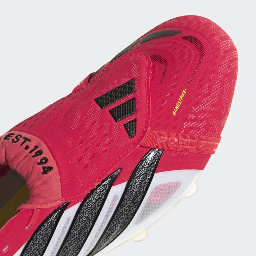 2026 New Arrival adidas Predator Elite Fold-Over Tongue FG Firm Ground Men's Soccer Cleats - Lucid Red/Black/White wholesalehk.shop