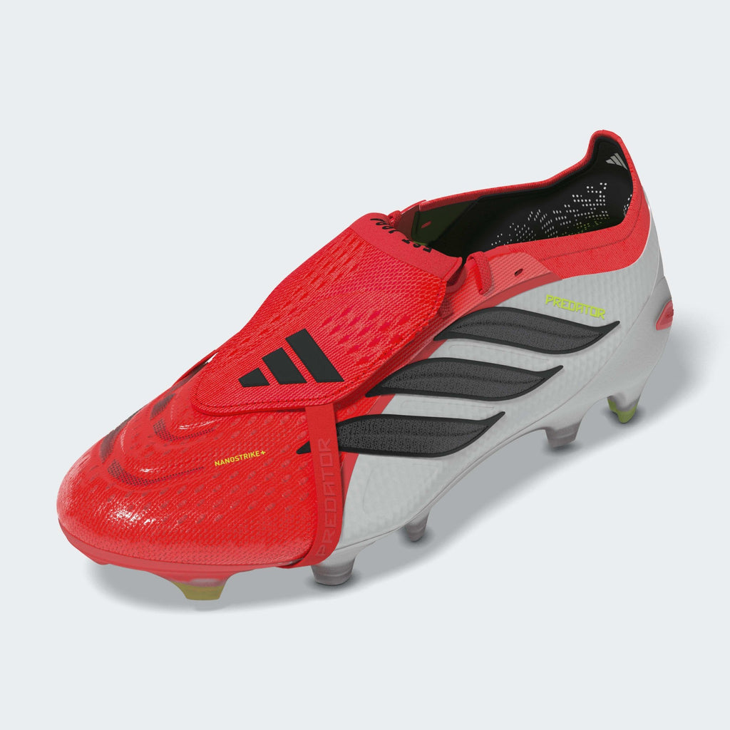 2026 New Arrival adidas Predator Elite Fold-Over Tongue FG Firm Ground Men's Soccer Cleats - Lucid Red/Black/White wholesalehk.shop