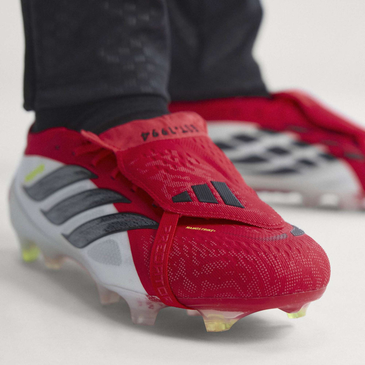 2026 New Arrival adidas Predator Elite Fold-Over Tongue FG Firm Ground Men's Soccer Cleats - Lucid Red/Black/White wholesalehk.shop
