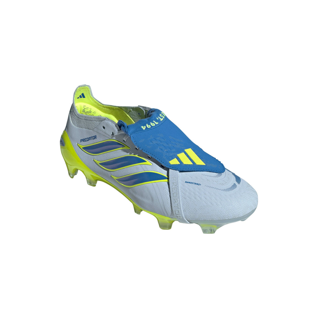 2026 New Arrival adidas Predator Elite Fold-Over Tongue FG Firm Ground Men's Soccer Cleats -Sky/Blue/Yellow wholesalehk.shop