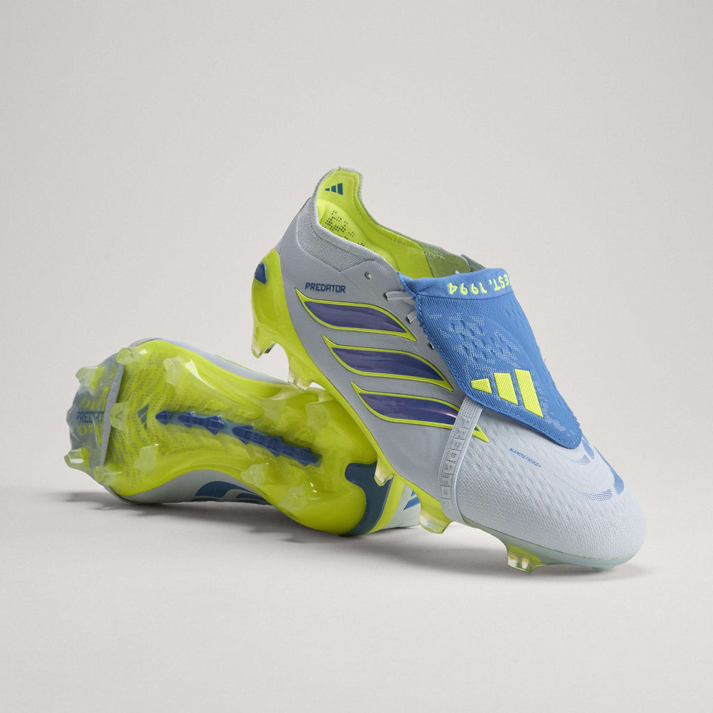 2026 New Arrival adidas Predator Elite Fold-Over Tongue FG Firm Ground Men's Soccer Cleats -Sky/Blue/Yellow wholesalehk.shop