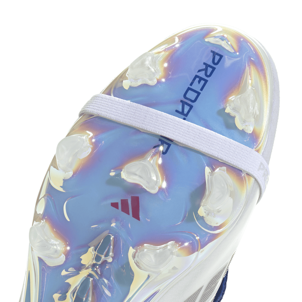 2026 New Arrival adidas Predator Elite Fold-Over Tongue FG Firm Ground Men's Soccer Cleats - White/Zero Metallic/Blue wholesalehk.shop