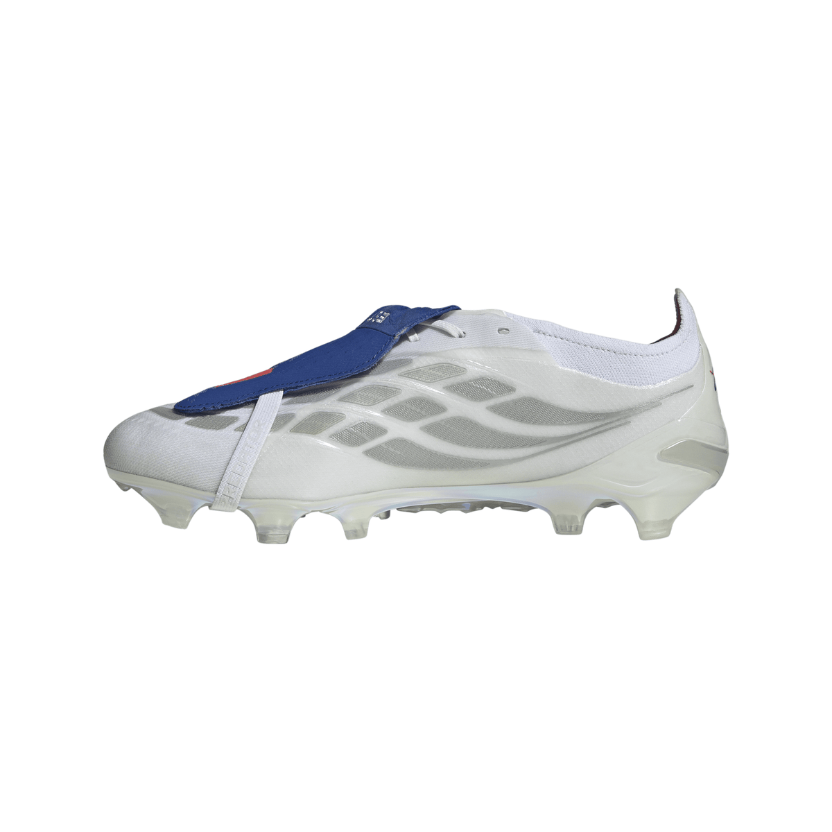 2026 New Arrival adidas Predator Elite Fold-Over Tongue FG Firm Ground Men's Soccer Cleats - White/Zero Metallic/Blue wholesalehk.shop