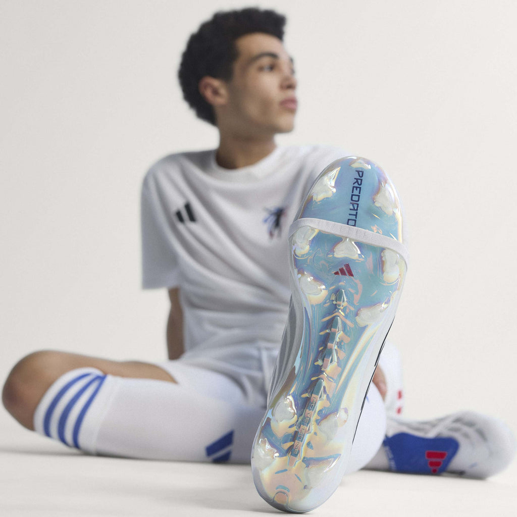 2026 New Arrival adidas Predator Elite Fold-Over Tongue FG Firm Ground Men's Soccer Cleats - White/Zero Metallic/Blue wholesalehk.shop
