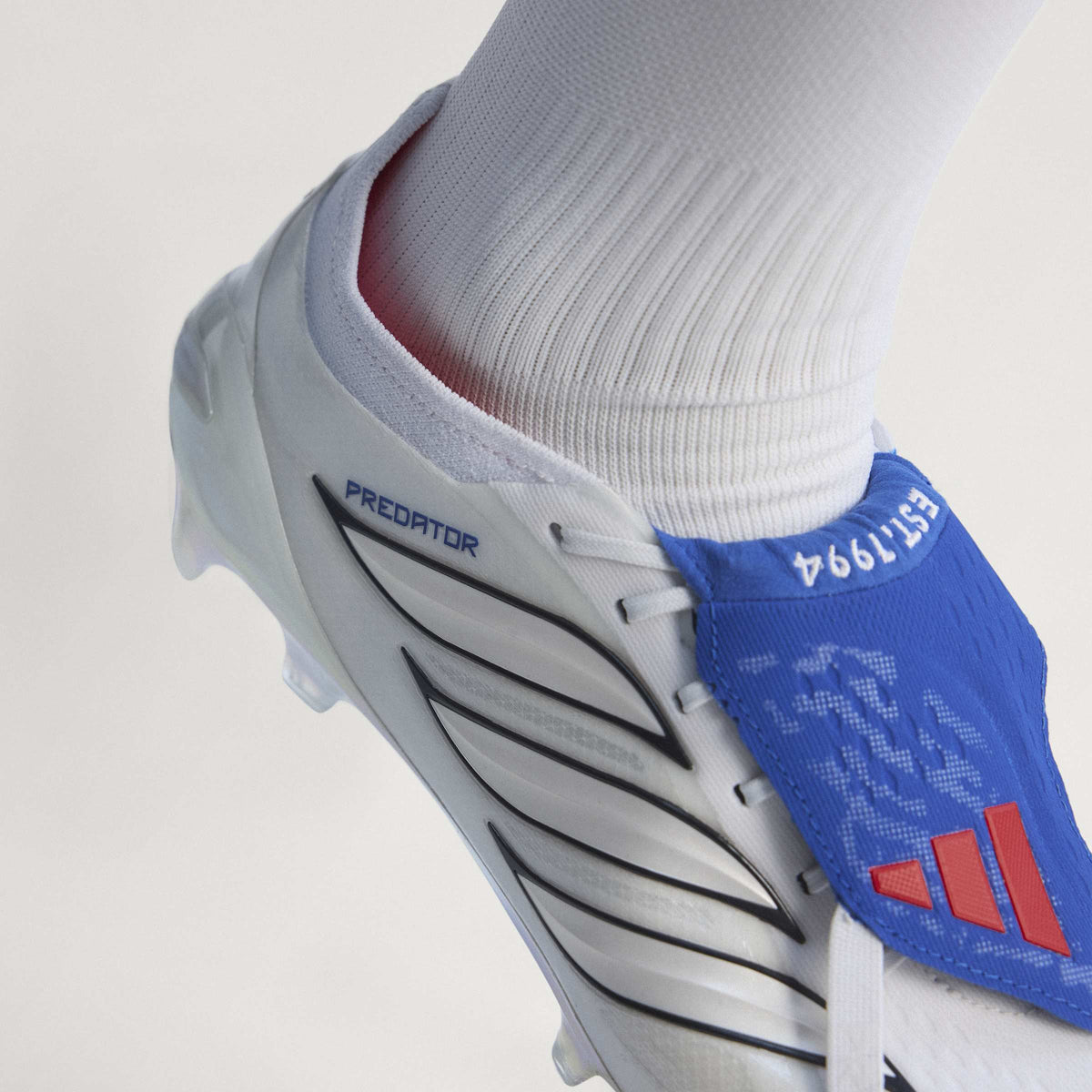 2026 New Arrival adidas Predator Elite Fold-Over Tongue FG Firm Ground Men's Soccer Cleats - White/Zero Metallic/Blue wholesalehk.shop