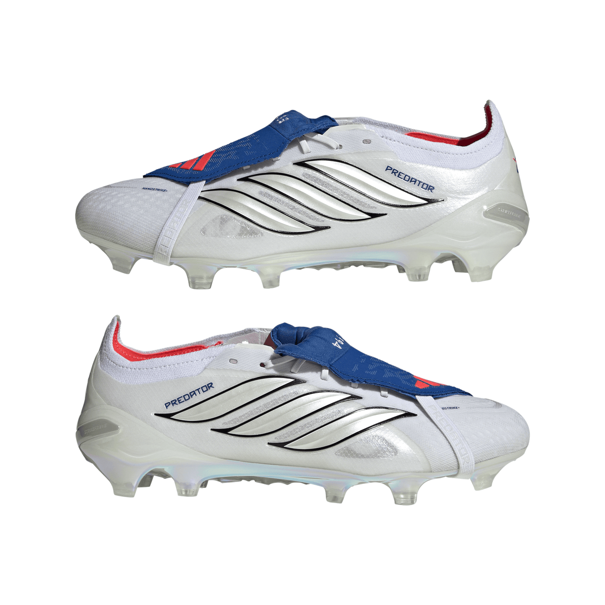 2026 New Arrival adidas Predator Elite Fold-Over Tongue FG Firm Ground Men's Soccer Cleats - White/Zero Metallic/Blue wholesalehk.shop