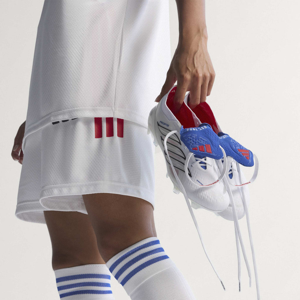 2026 New Arrival adidas Predator Elite Fold-Over Tongue FG Firm Ground Men's Soccer Cleats - White/Zero Metallic/Blue wholesalehk.shop