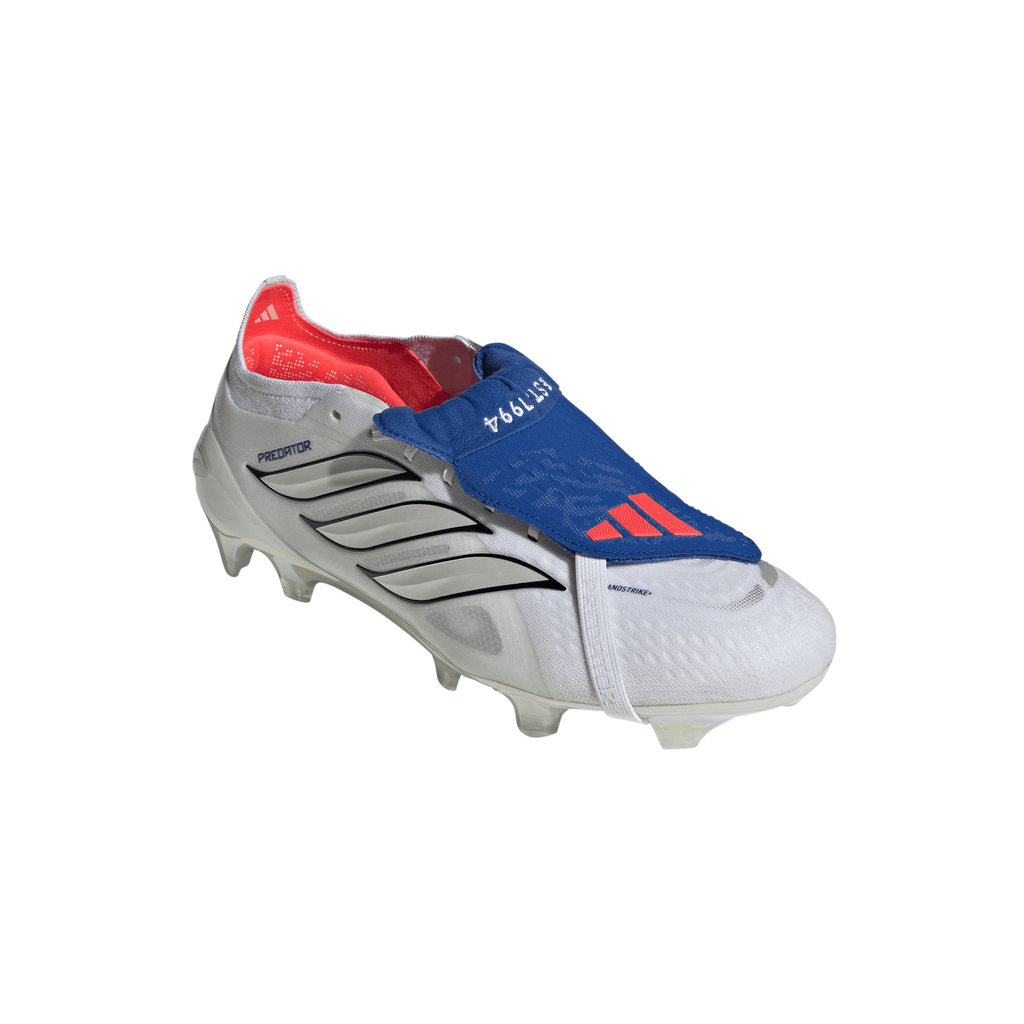 2026 New Arrival adidas Predator Elite Fold-Over Tongue FG Firm Ground Men's Soccer Cleats - White/Zero Metallic/Blue wholesalehk.shop