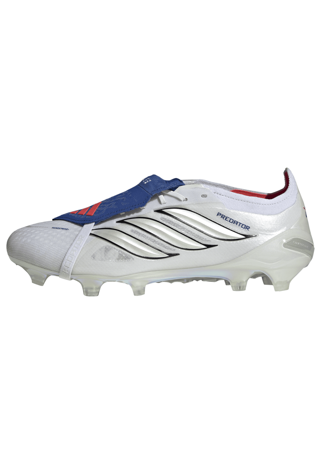 2026 New Arrival adidas Predator Elite Fold-Over Tongue FG Firm Ground Men's Soccer Cleats - White/Zero Metallic/Blue wholesalehk.shop