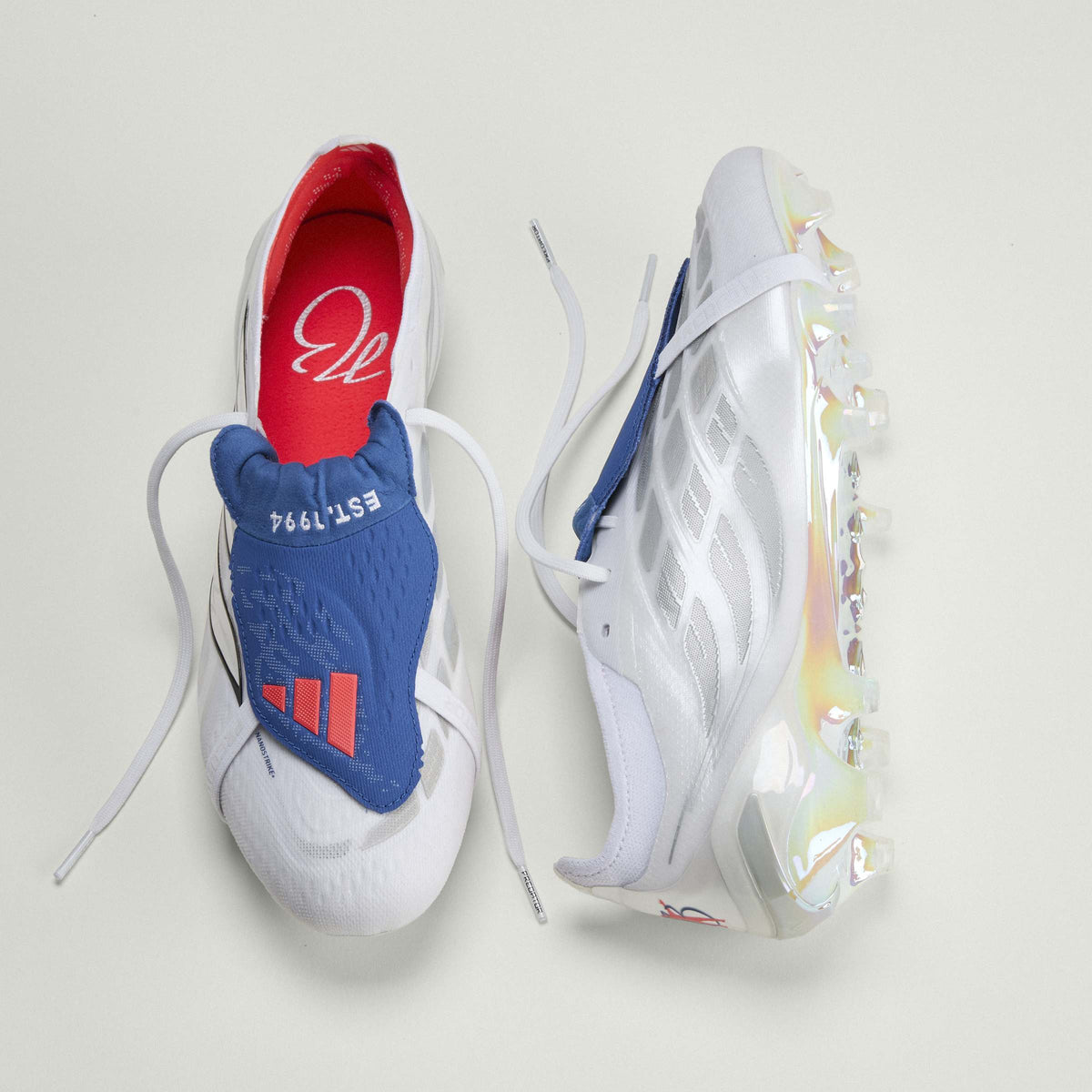 2026 New Arrival adidas Predator Elite Fold-Over Tongue FG Firm Ground Men's Soccer Cleats - White/Zero Metallic/Blue wholesalehk.shop